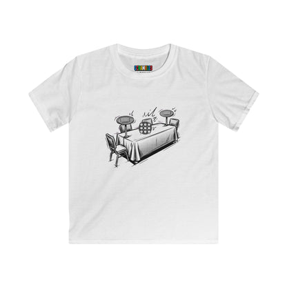 Clock Comp Day - Rubik's Cube Art  Kids Softstyle Tee