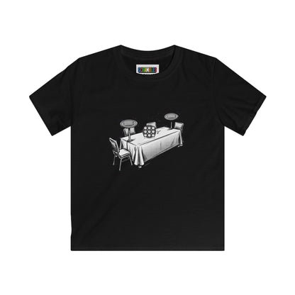 Clock Comp Day - Rubik's Cube Art  Kids Softstyle Tee