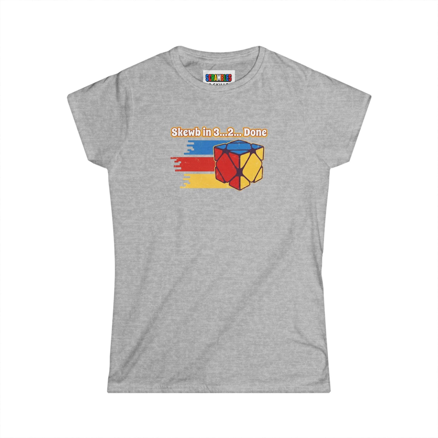 Skewb Done Rubiks Cube Art Women's Softstyle T-Shirt