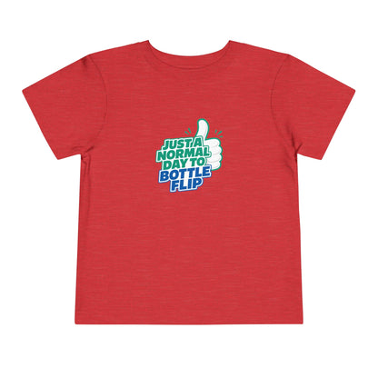 Just a Normal Day to Bottle Flip Toddler Short Sleeve T-Shirt