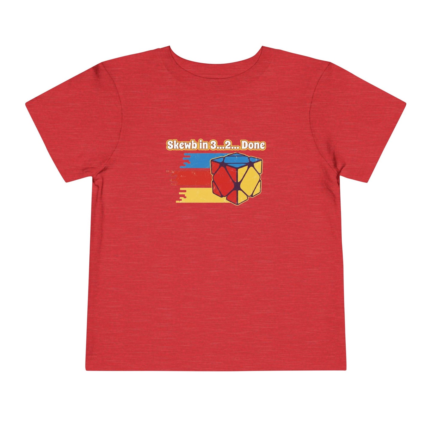 Skewb Done Rubiks Cube Art Toddler Short Sleeve T-Shirt