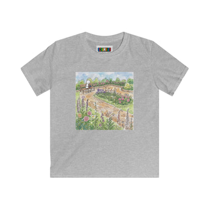 Garden Watercolor - Rubik's Cube Art  Kids Softstyle Tee