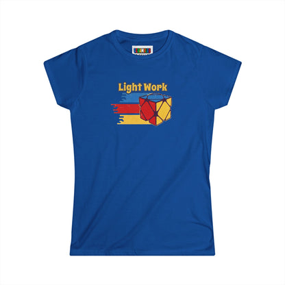 ⚡ Express - Skewb Light Work Rubiks Cube Art Women's Graphic Softstyle T-Shirt