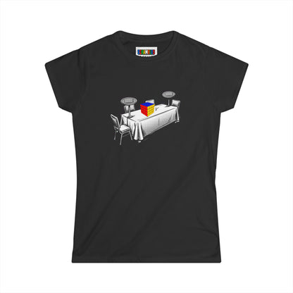 4x4 Comp Day  - Rubik's Cube Art Women's Softstyle T-Shirt
