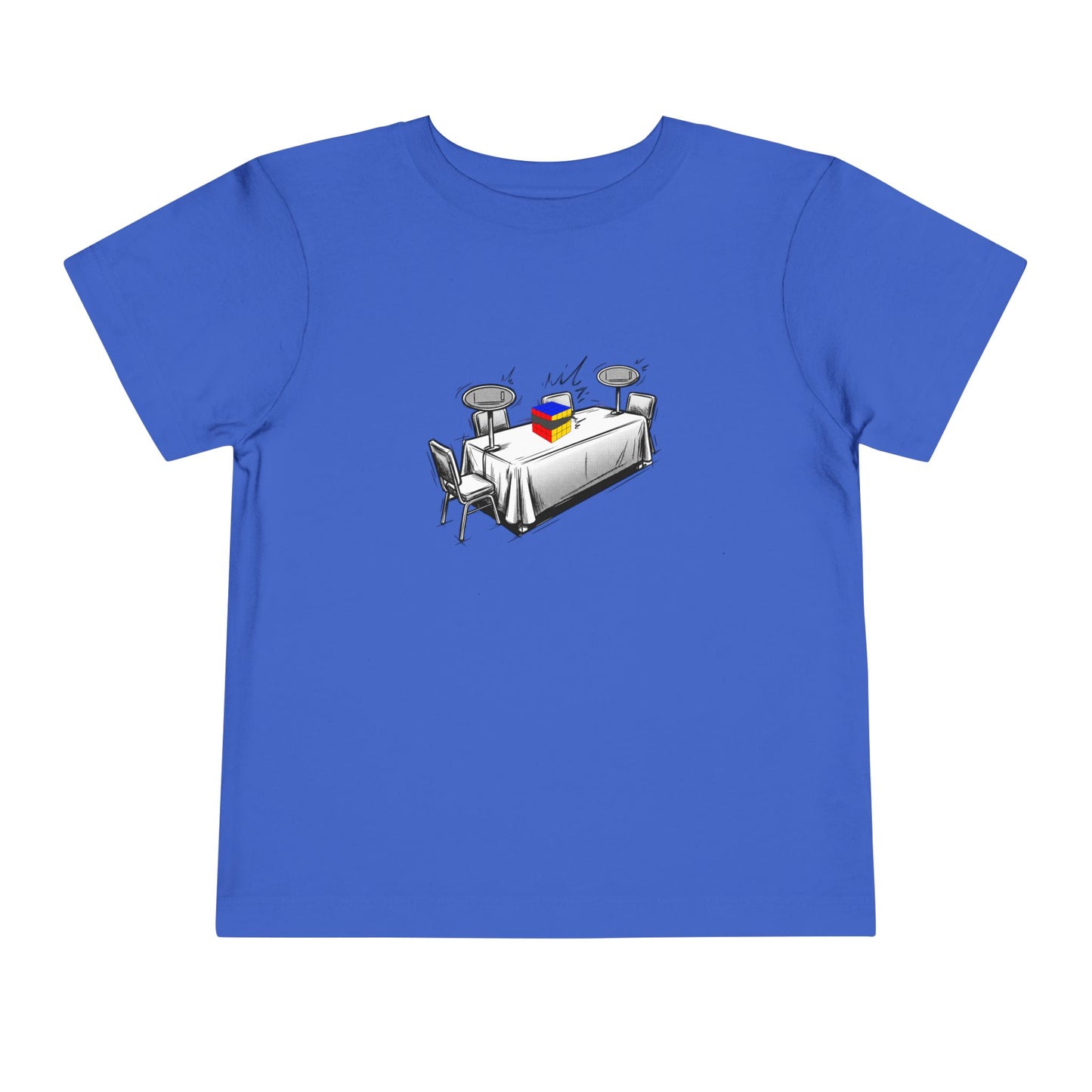 4x4 Blind Comp Day  - Rubik's Cube Art Toddler Short Sleeve T-Shirt