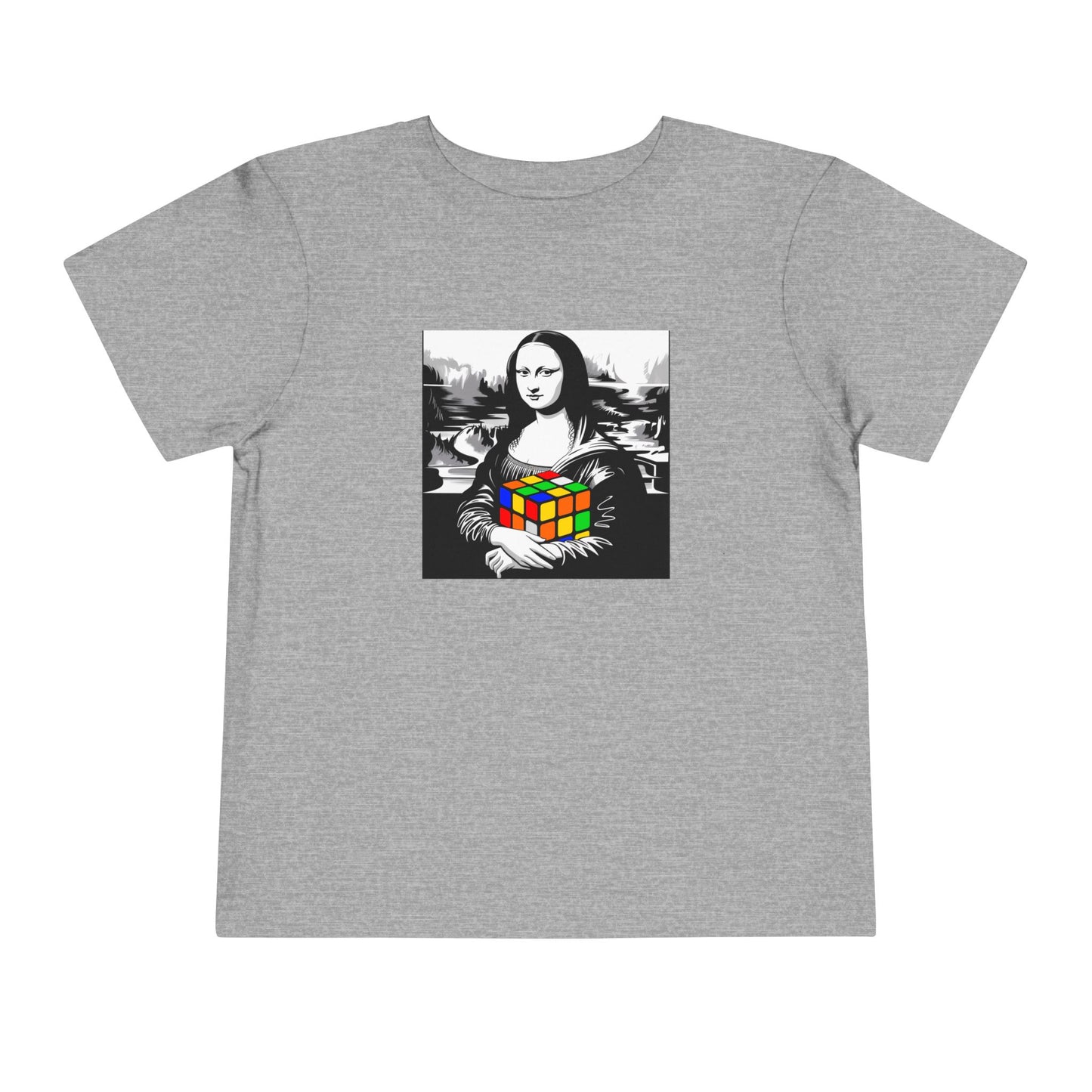 Mona Lisa Art  - Rubik's Cube Art Toddler Short Sleeve T-Shirt