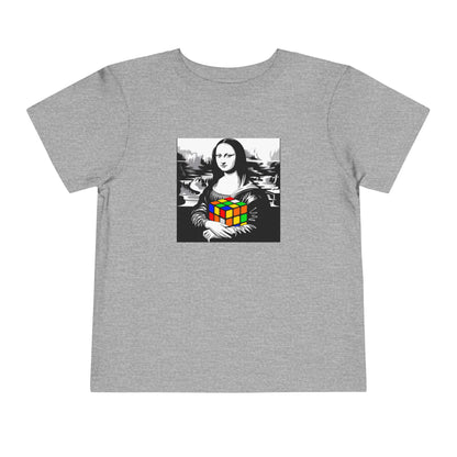 Mona Lisa Art  - Rubik's Cube Art Toddler Short Sleeve T-Shirt
