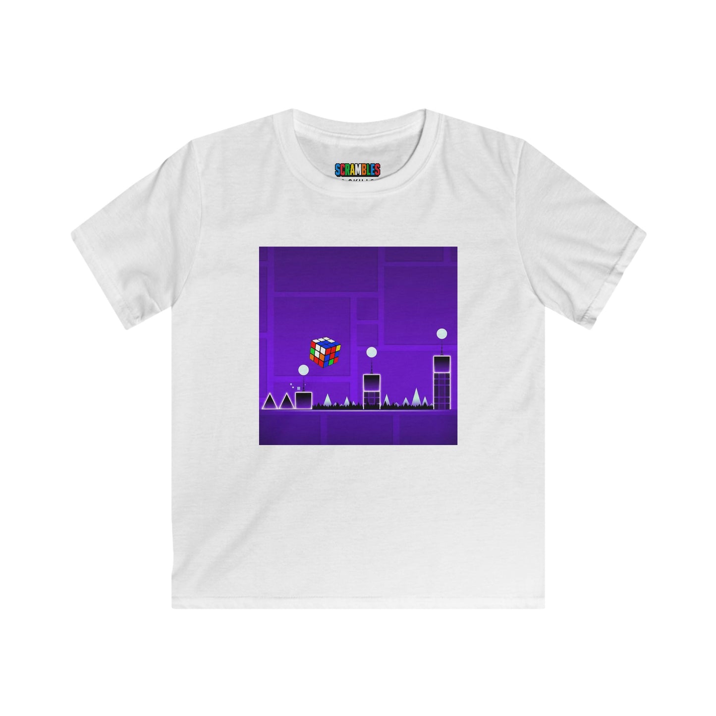 Cube Madness - Rubik's Cube Art  Kids Softstyle Tee