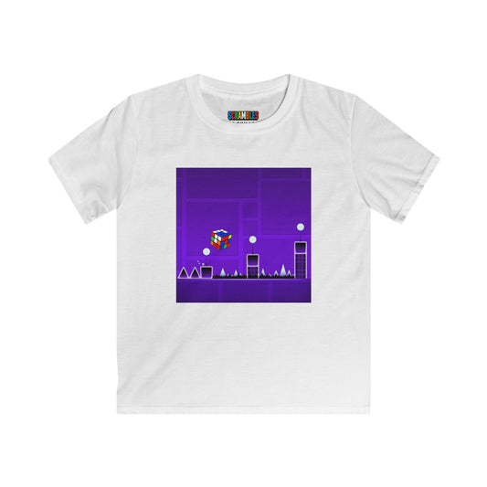 Cube Madness - Rubik's Cube Art  Kids Softstyle Tee