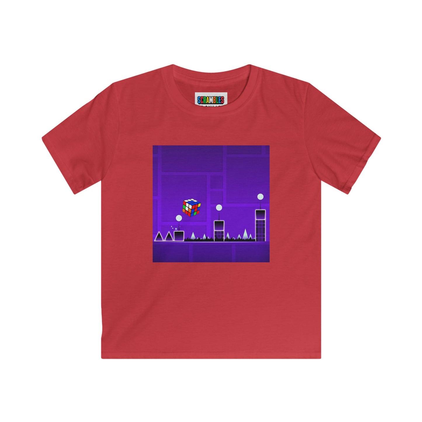 Cube Madness - Rubik's Cube Art  Kids Softstyle Tee