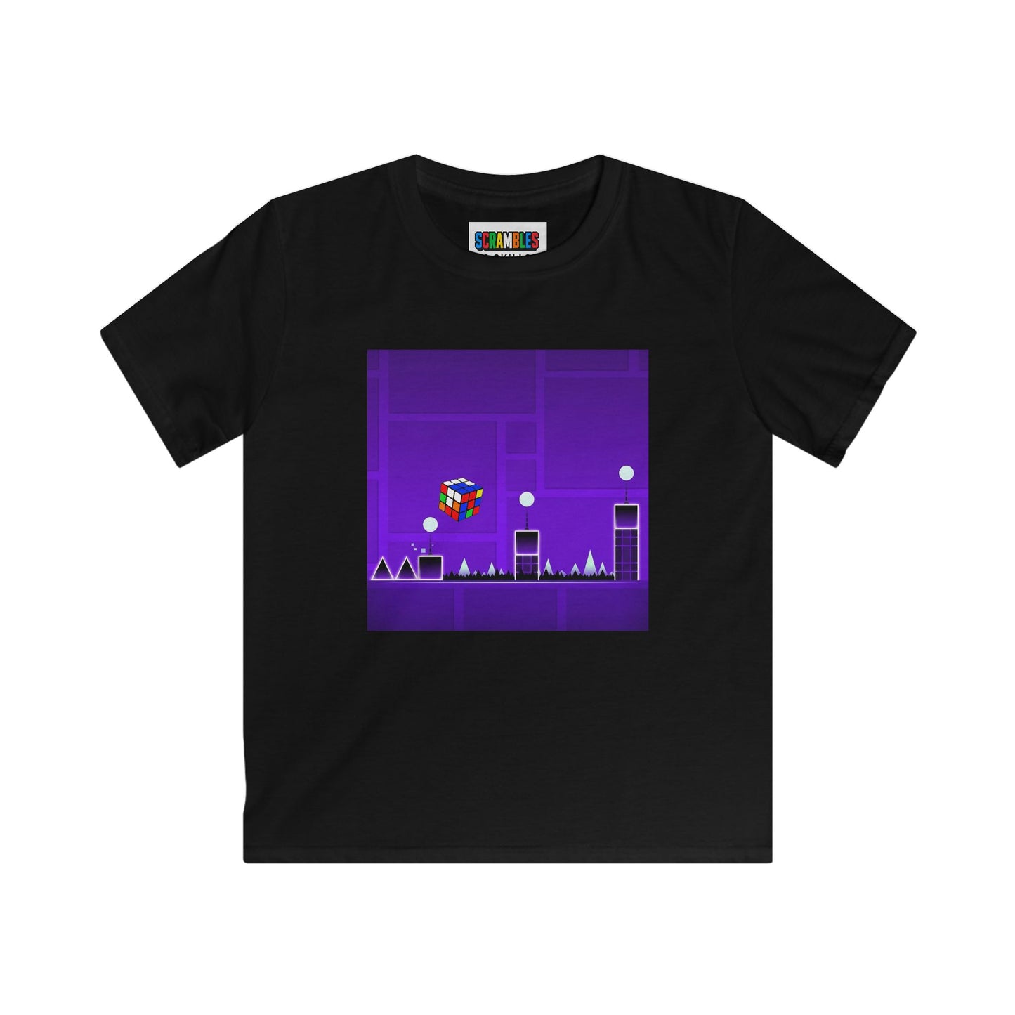 Cube Madness - Rubik's Cube Art  Kids Softstyle Tee