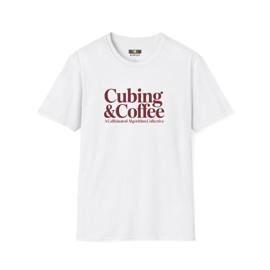 Cubing & Coffee Rubik's Cube Art Unisex Graphic Softstyle T-Shirt