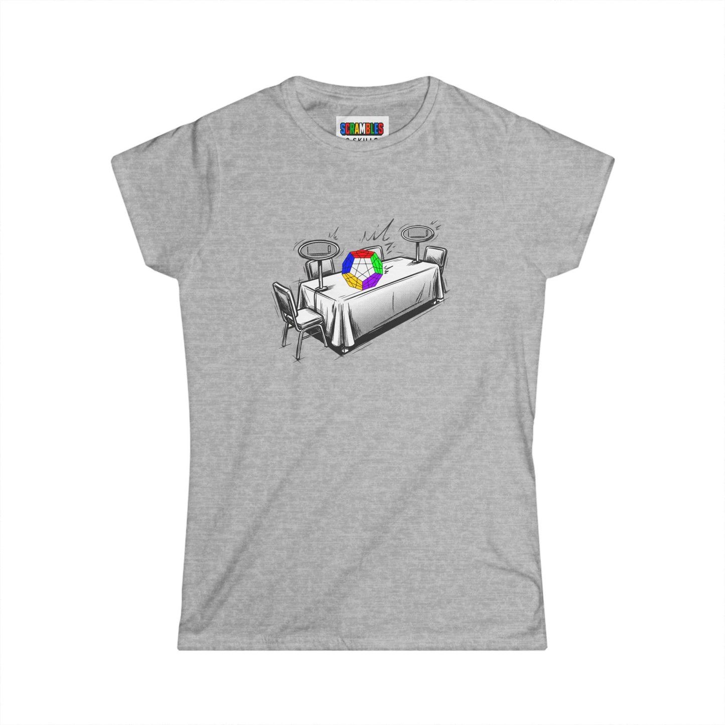 Megaminx Comp Day  - Rubik's Cube Art Women's Softstyle T-Shirt