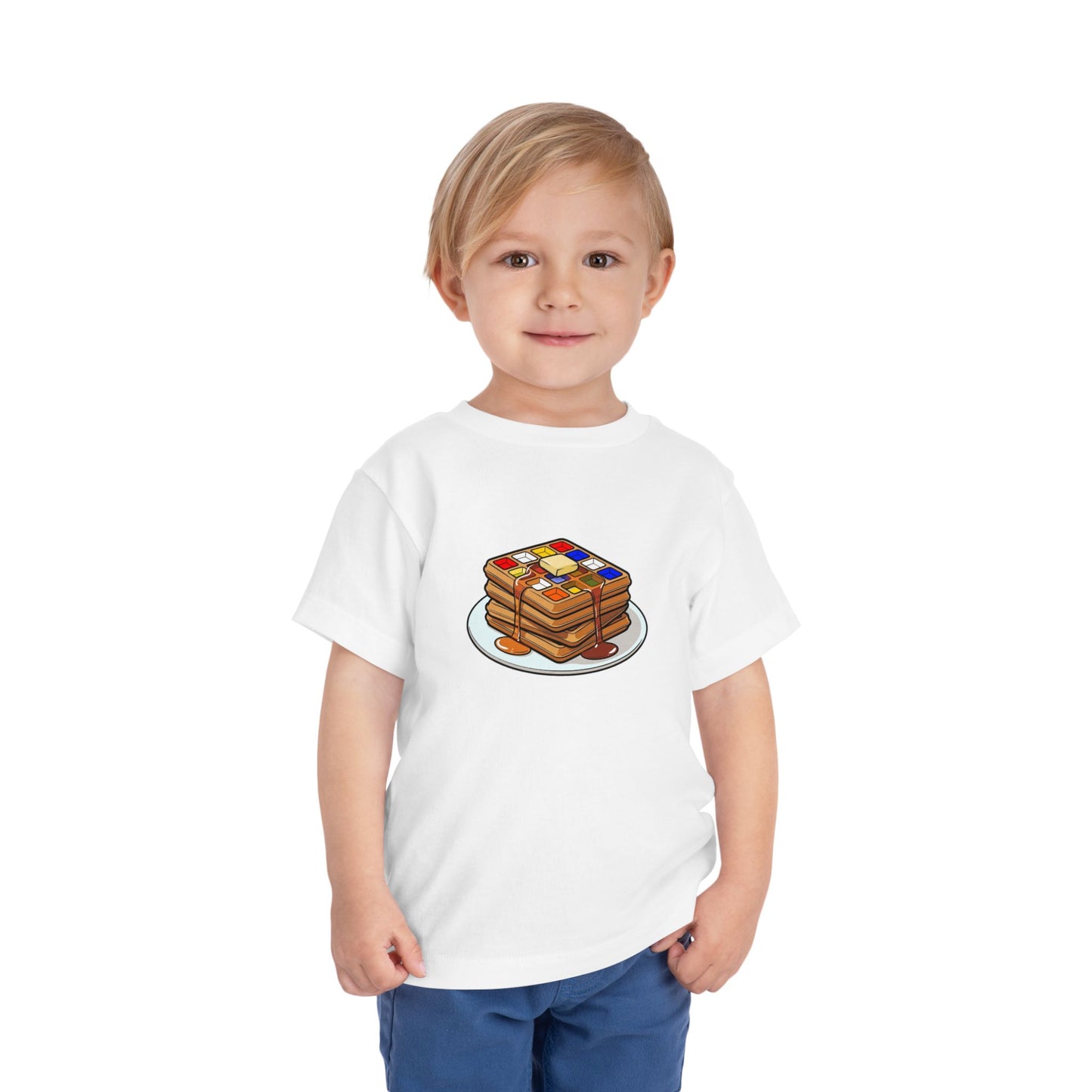 4x4 Waffles - Rubiks Cube Toddler Short Sleeve T-Shirt