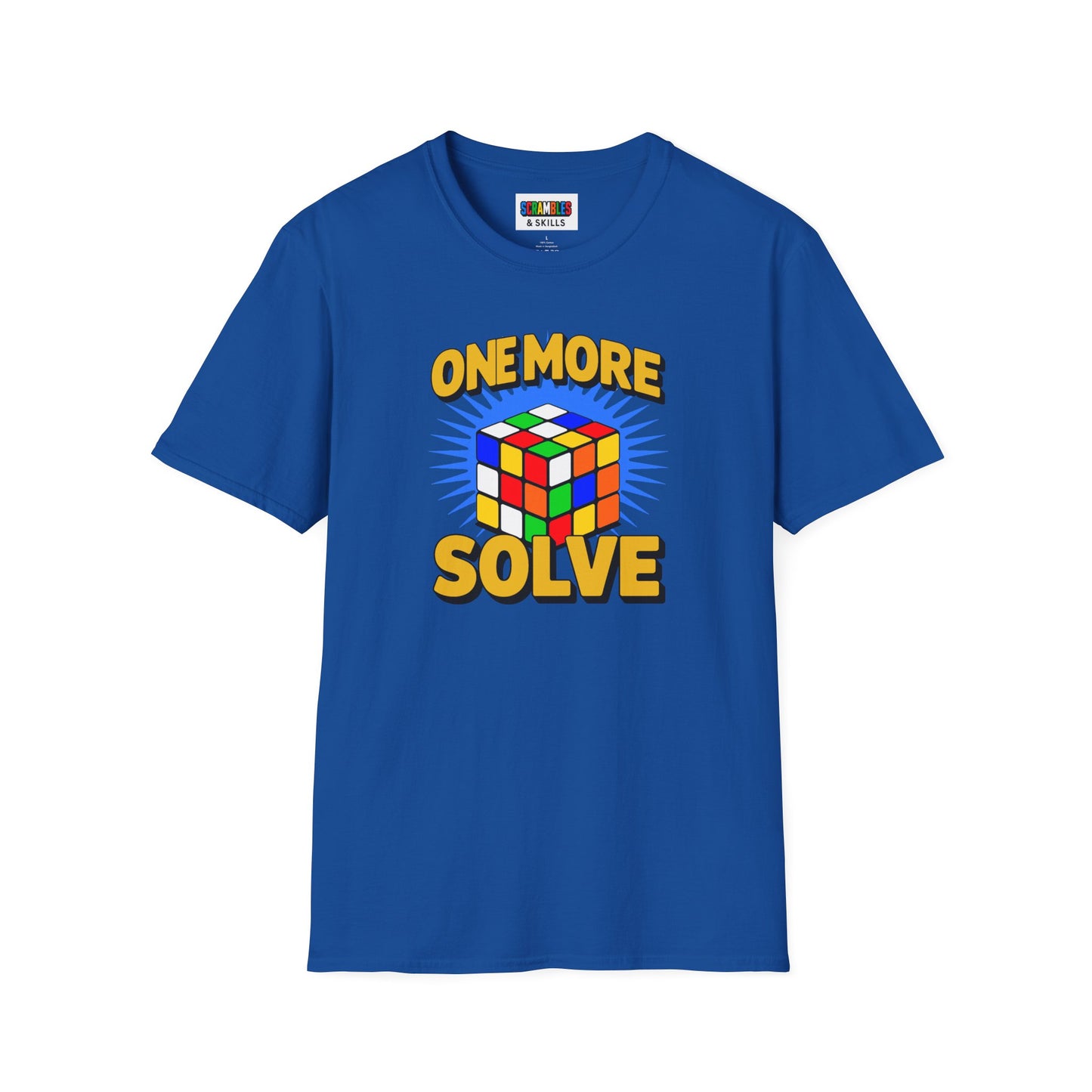 One More Solve - Rubiks Cube Unisex Graphic Softstyle T-Shirt