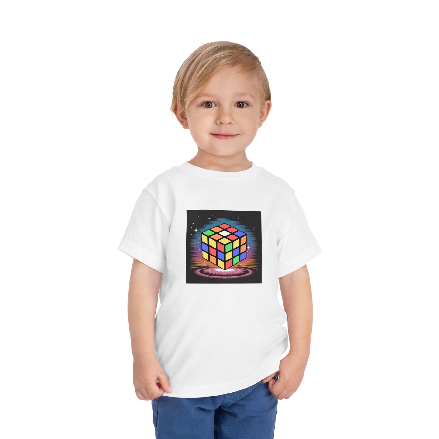 Cube Portal - Rubik's Cube Art  Toddler Short Sleeve T-Shirt