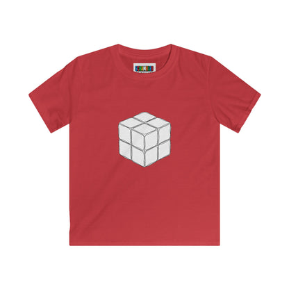 2x2 Doodle  - Rubik's Cube Art Kids Softstyle Tee