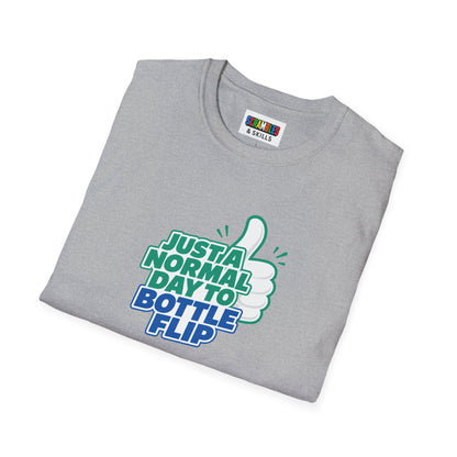 Just a Normal Day to Bottle Flip Unisex Graphic Softstyle T-Shirt