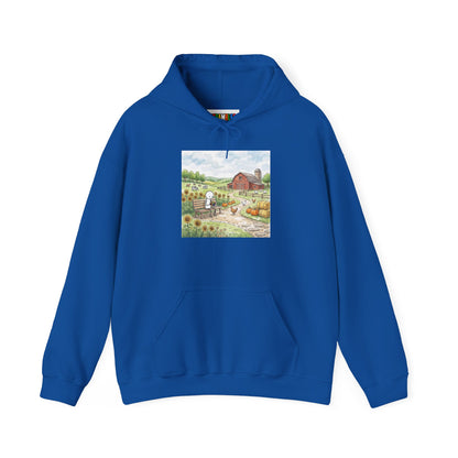 Farm Watercolor Unisex Heavy Blend™ Hooded Sweatshirt