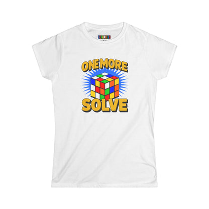 One More Solve - Rubiks Cube Women's Softstyle T-Shirt