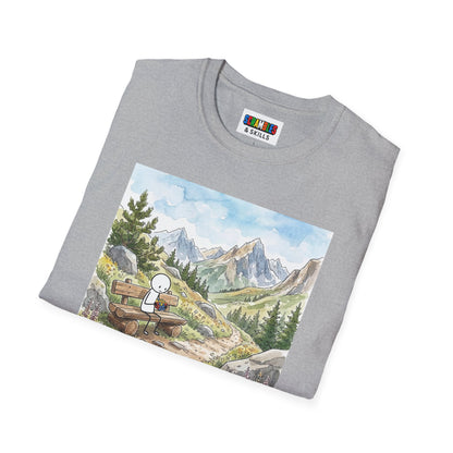 Mountain Watercolor Unisex Graphic Softstyle T-Shirt