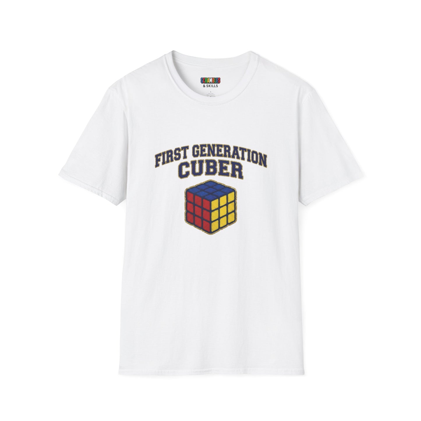 First Generation Cuber Rubiks Cube Art Unisex Graphic Softstyle T-Shirt