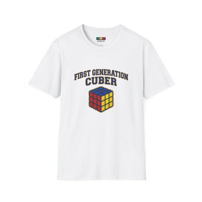 First Generation Cuber Rubiks Cube Art Unisex Graphic Softstyle T-Shirt