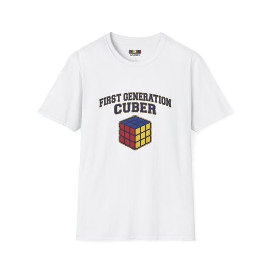 First Generation Cuber Rubiks Cube Art Unisex Graphic Softstyle T-Shirt