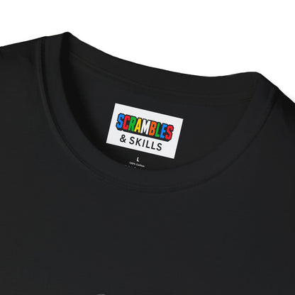 Skewb Doodle Unisex Graphic Softstyle T-Shirt