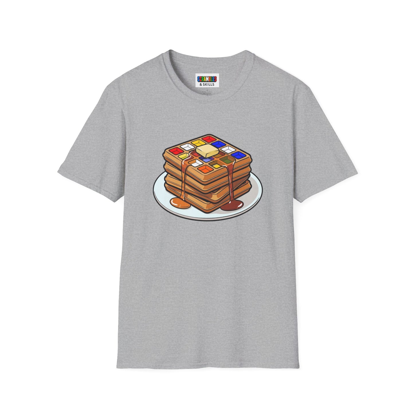 4x4 Waffles - Rubiks Cube Unisex Graphic Softstyle T-Shirt