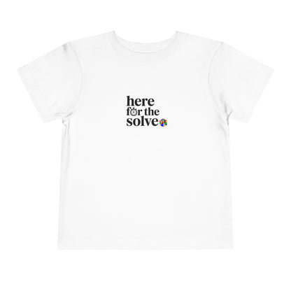 Here For The Solve - Rubik's Cube Art  Toddler Short Sleeve T-Shirt