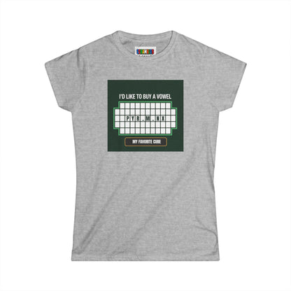 Pyraminx Vowel  - Rubik's Cube Art Women's Softstyle T-Shirt