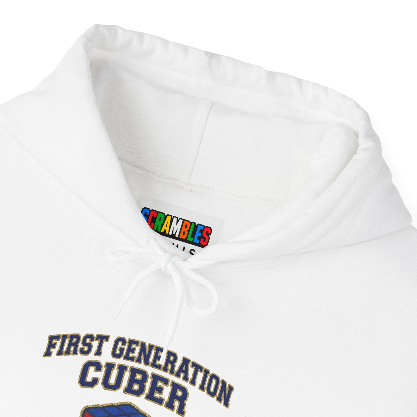 First Generation Cuber Rubiks Cube Art Unisex Heavy Blend™ Hooded Sweatshirt