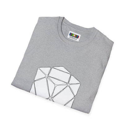 Skewb Doodle Unisex Graphic Softstyle T-Shirt