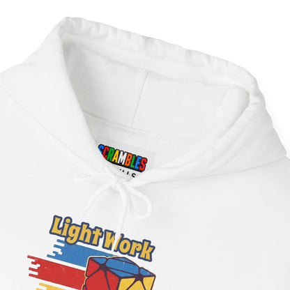 Skewb Light Work Rubiks Cube Art Unisex Heavy Blend™ Hooded Sweatshirt