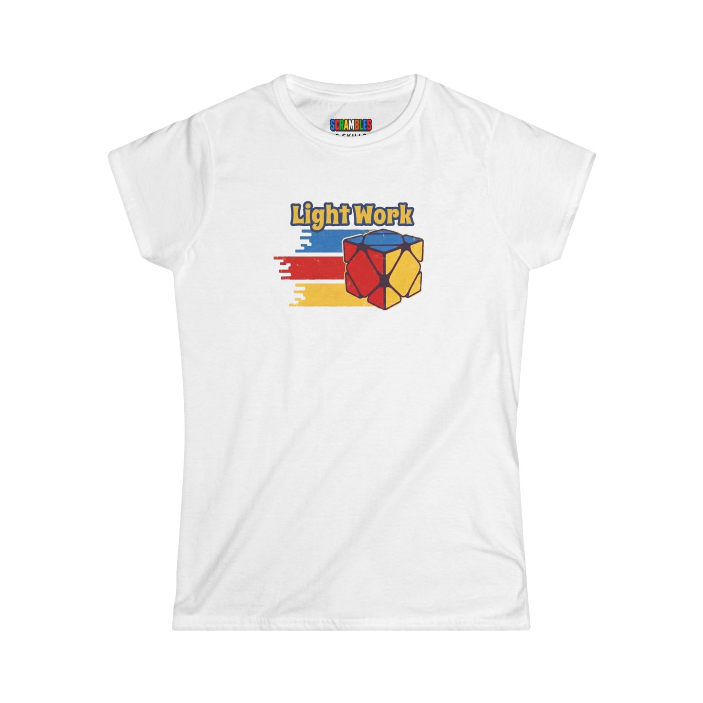 ⚡ Express - Skewb Light Work Rubiks Cube Art Women's Graphic Softstyle T-Shirt