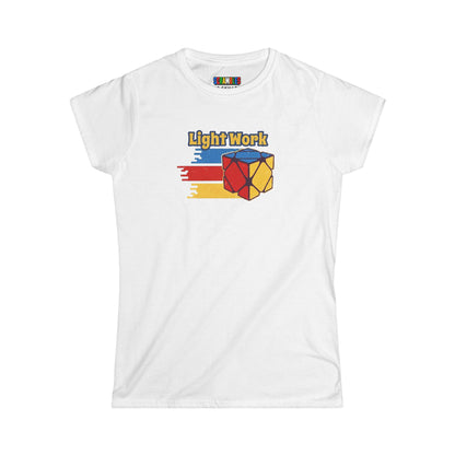 ⚡ Express - Skewb Light Work Rubiks Cube Art Women's Graphic Softstyle T-Shirt