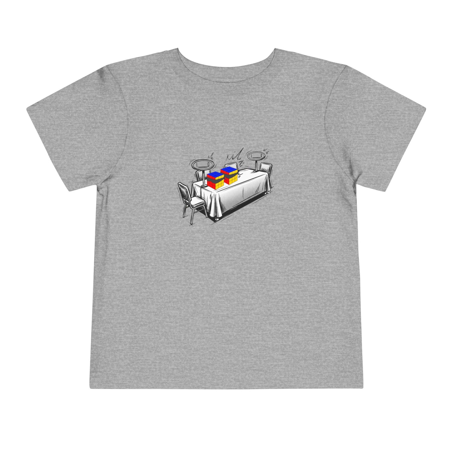 3x3 Multi Blind Comp Day - Rubik's Cube Art  Toddler Short Sleeve T-Shirt