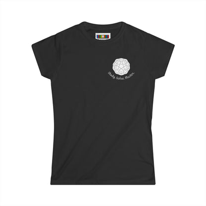 Megaminx Doodle (Subtle) Women's Softstyle T-Shirt
