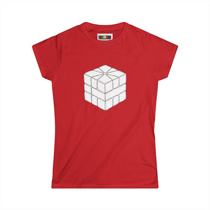 Square-1 Doodle  -Rubik's Cube Art Women's Softstyle T-Shirt