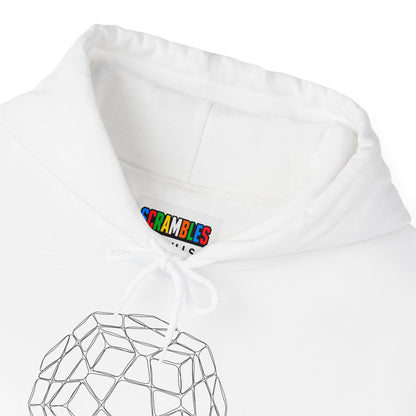 Megaminx Doodle - Rubik's Cube Art Unisex Heavy Blend™ Hooded Sweatshirt