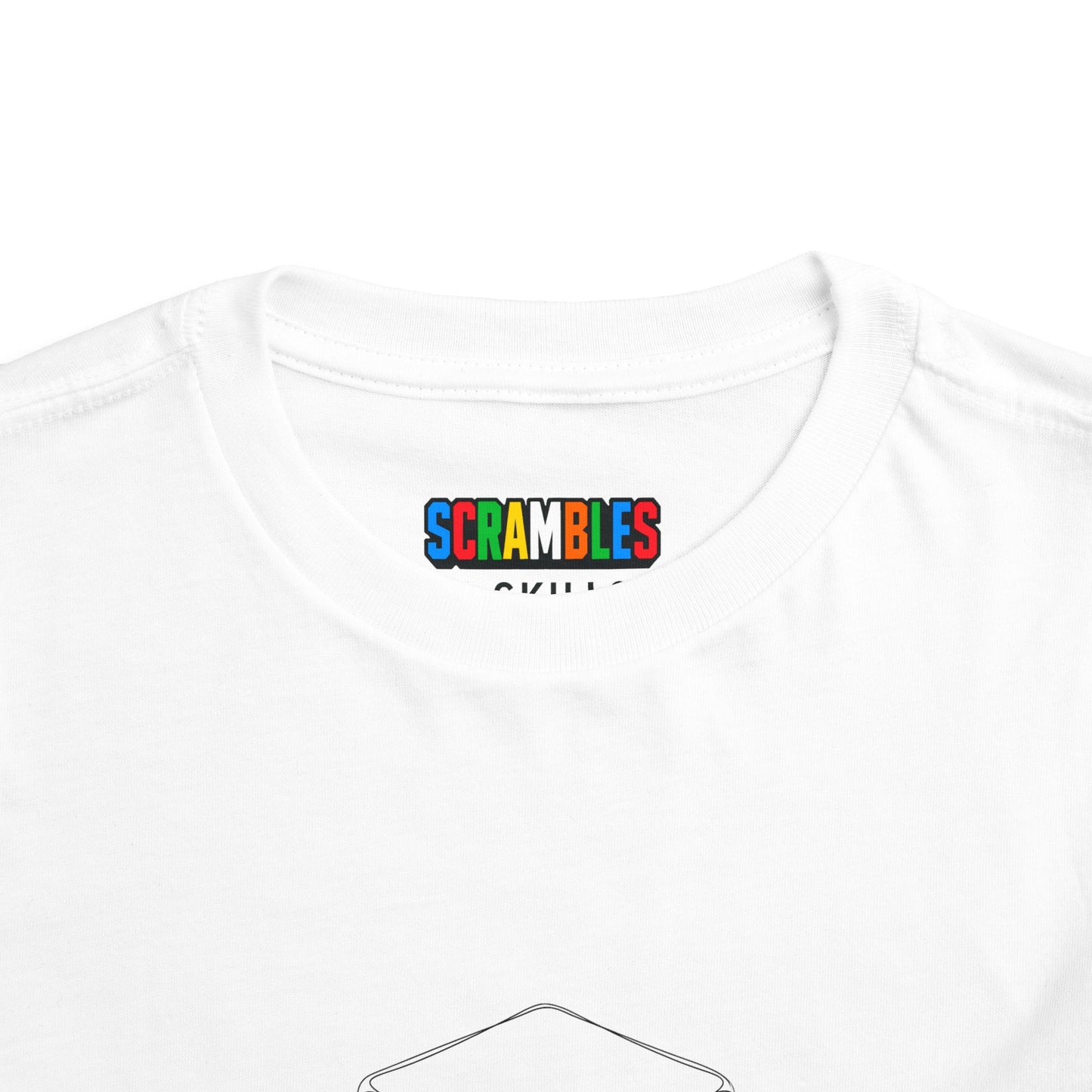 1x1 Doodle  - Rubik's Cube Art Toddler Short Sleeve T-Shirt