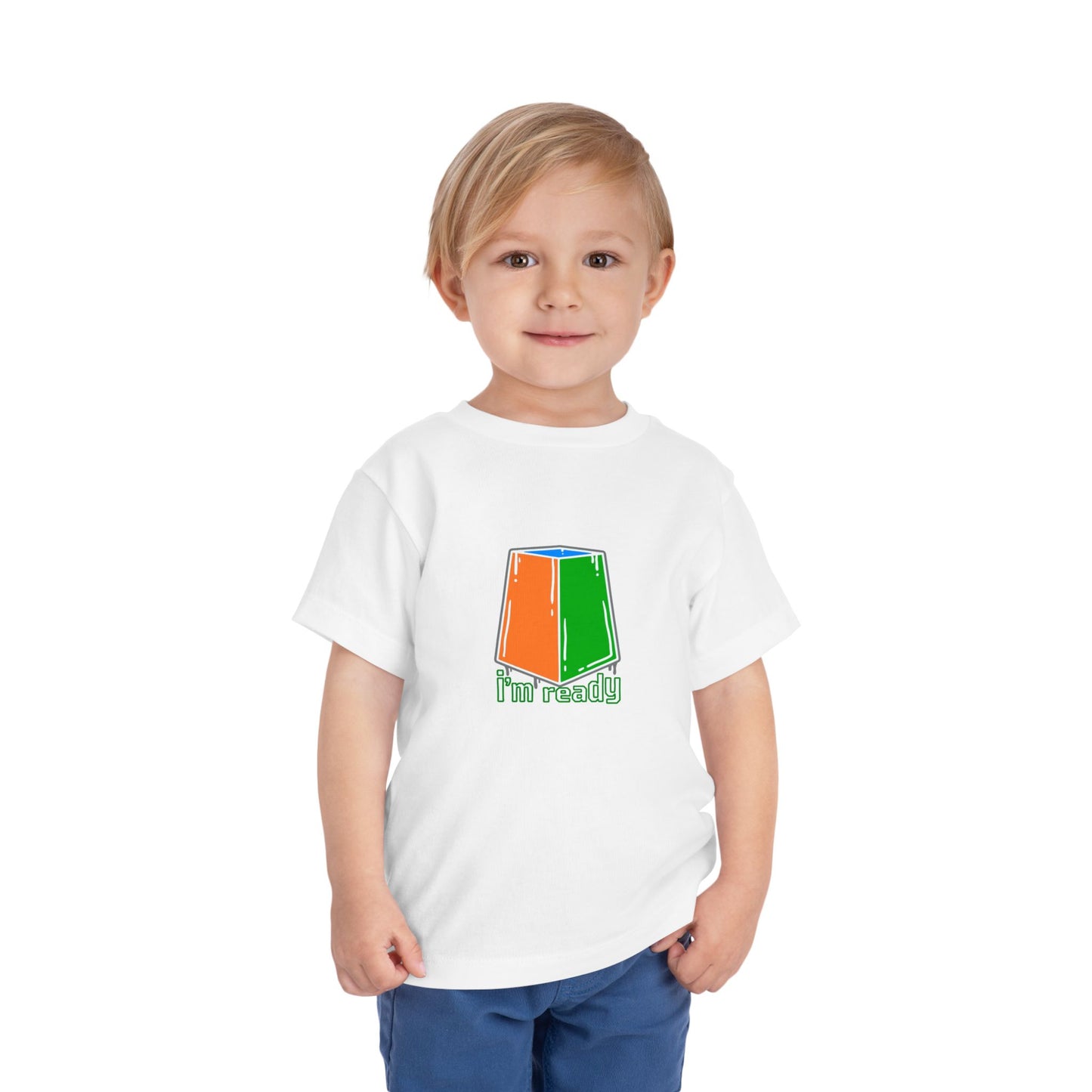 I'm Ready Rubiks Cube Art Toddler Short Sleeve T-Shirt