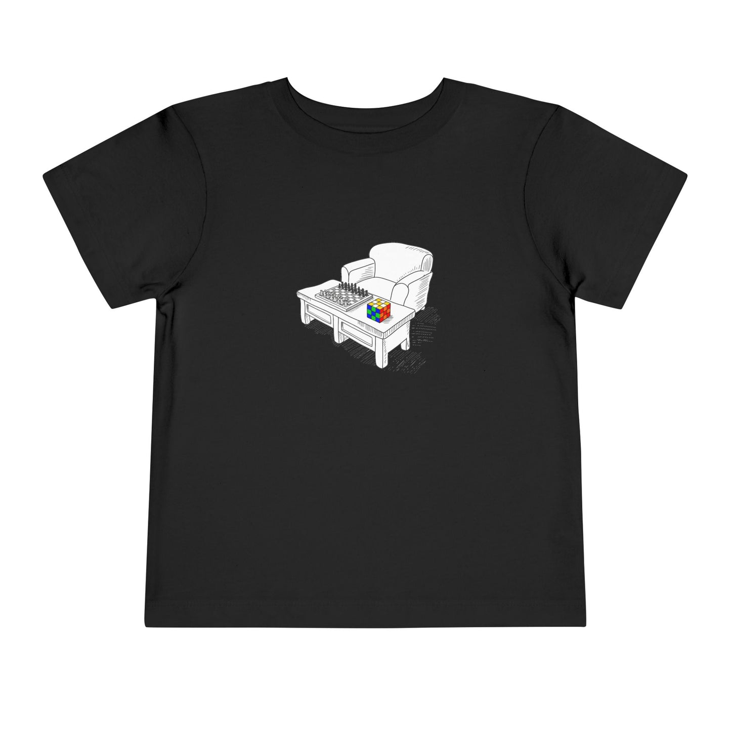 Chess and Checkered - Rubik's Cube Art  Toddler Short Sleeve T-Shirt