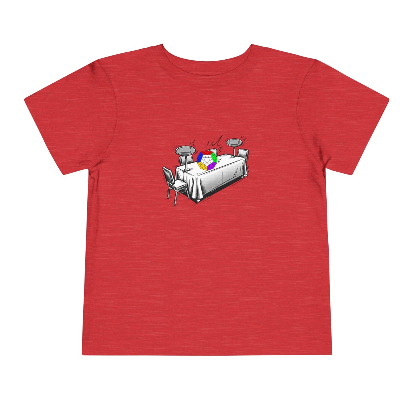 Megaminx Comp Day - Rubik's Cube Art Toddler Short Sleeve T-Shirt