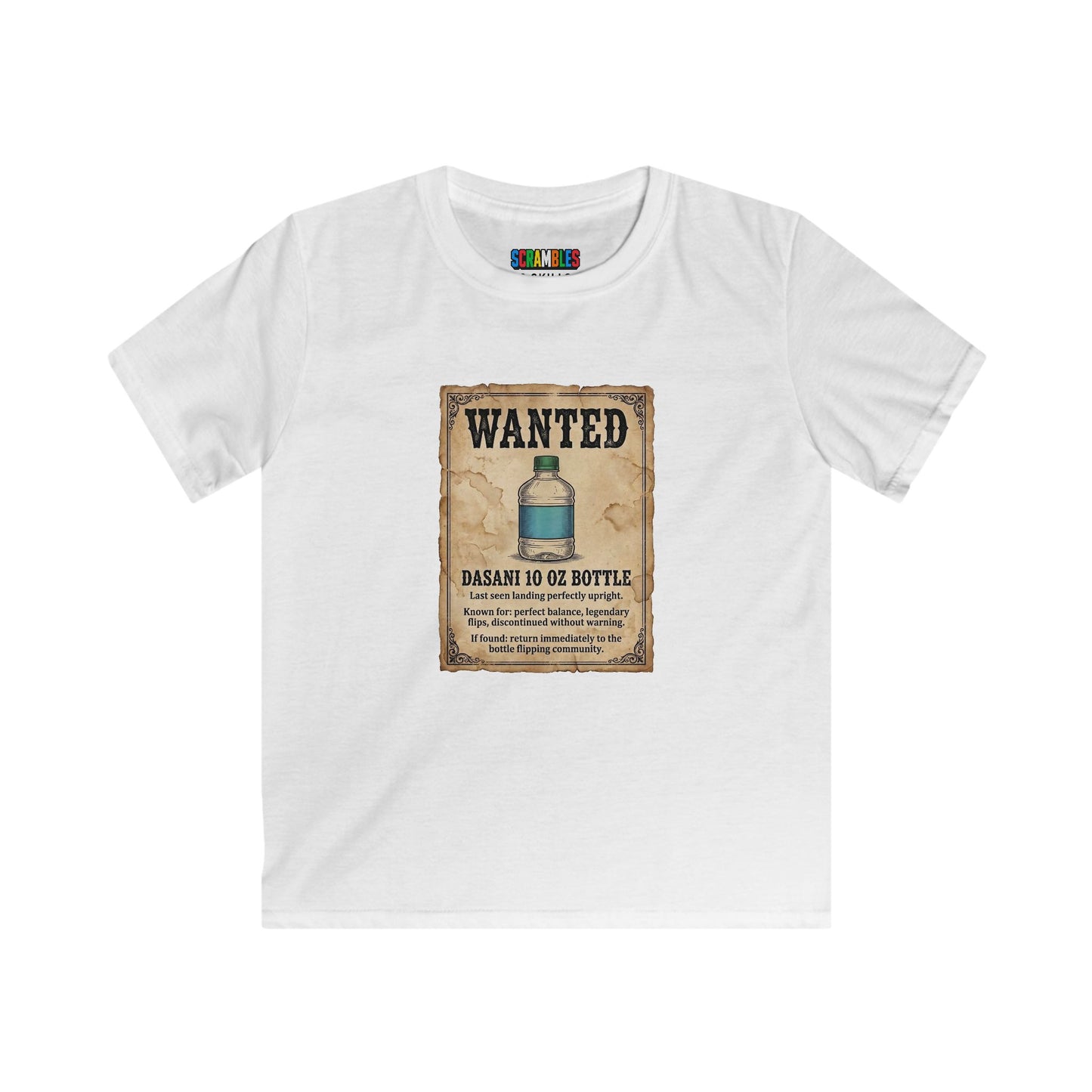 Dasani 10 Wanted Trick shot Kids Softstyle Tee