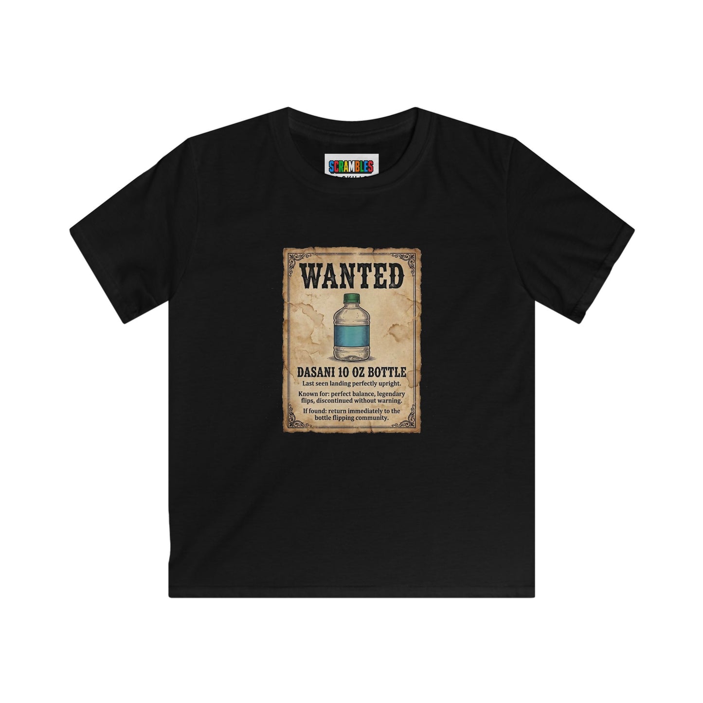 Dasani 10 Wanted Trick shot Kids Softstyle Tee