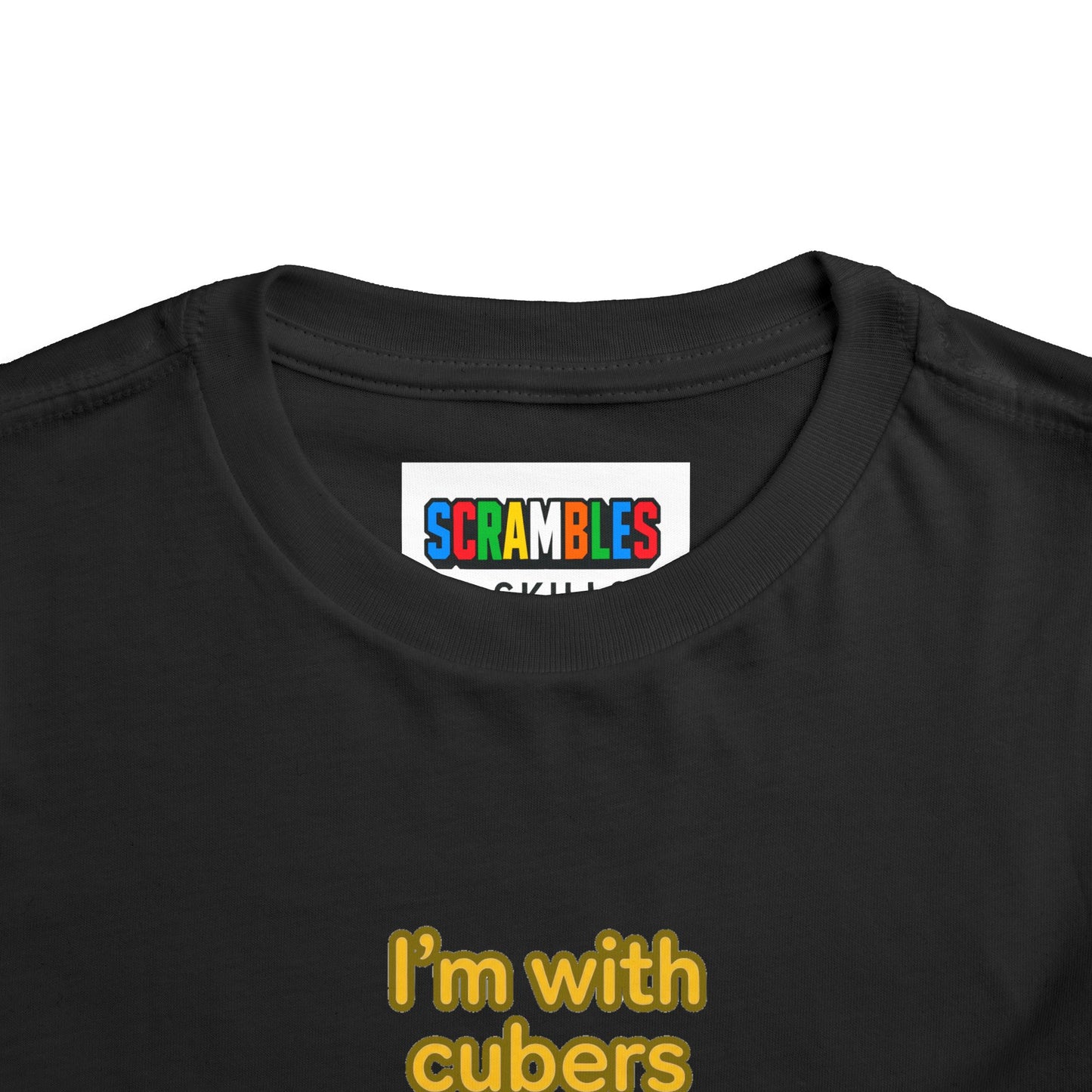 I'm With Cubers  - Rubik's Cube Art Toddler Short Sleeve T-Shirt