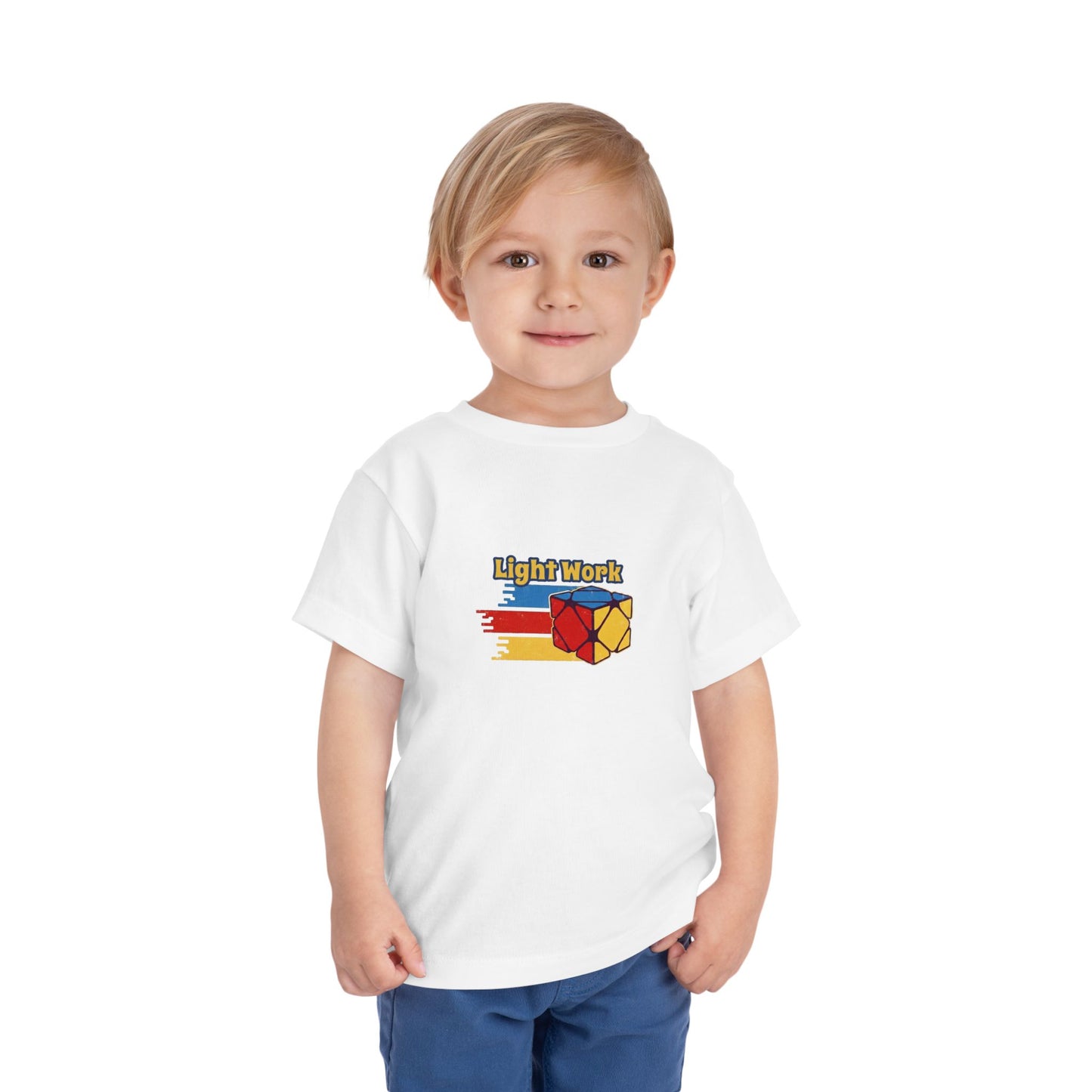 Skewb Light Work Rubiks Cube Art Toddler Short Sleeve T-Shirt