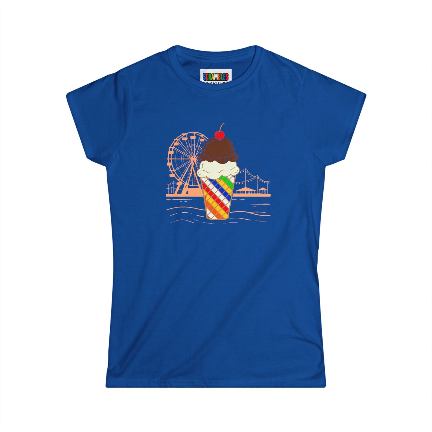 Rubik's Cube Shirt - Sweet Solves Women's Softstyle T-Shirt| Fun Cubing Tee